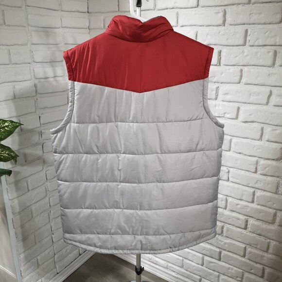 Wind River Outfitting Co. Men's Size 2XL Red & Grey Hyper-Dri T-Max Puffy Vest - Picture 2 of 7